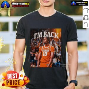 Official Nic Codie Texas Longhorns I'm Back T-Shirt