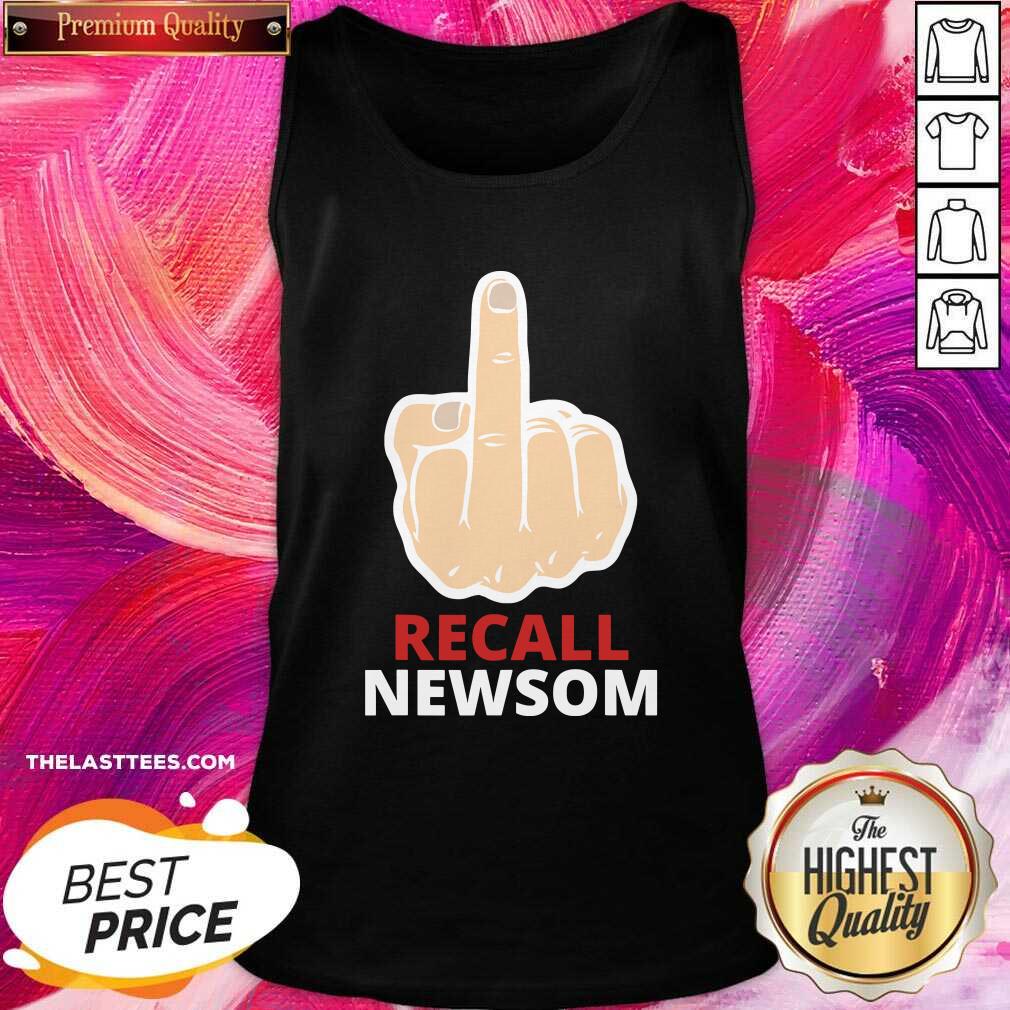 Funny Recall Newsom 2020 Middle Finger Shirt - Image 3