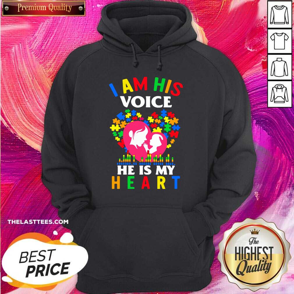 Good Autism I Am His Voice He Is My Heart Shirt - Image 5