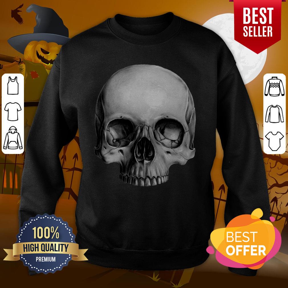 Half Skull Dia De Muertos Day Of Dead Shirt - Image 4
