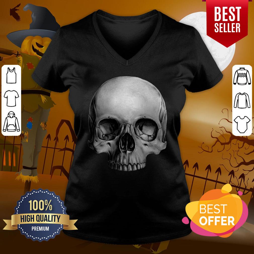 Half Skull Dia De Muertos Day Of Dead Shirt - Image 2