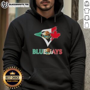 Alternative view of Awesome Toronto Blue Jays Baseball X Mexican Flag T-Shirt