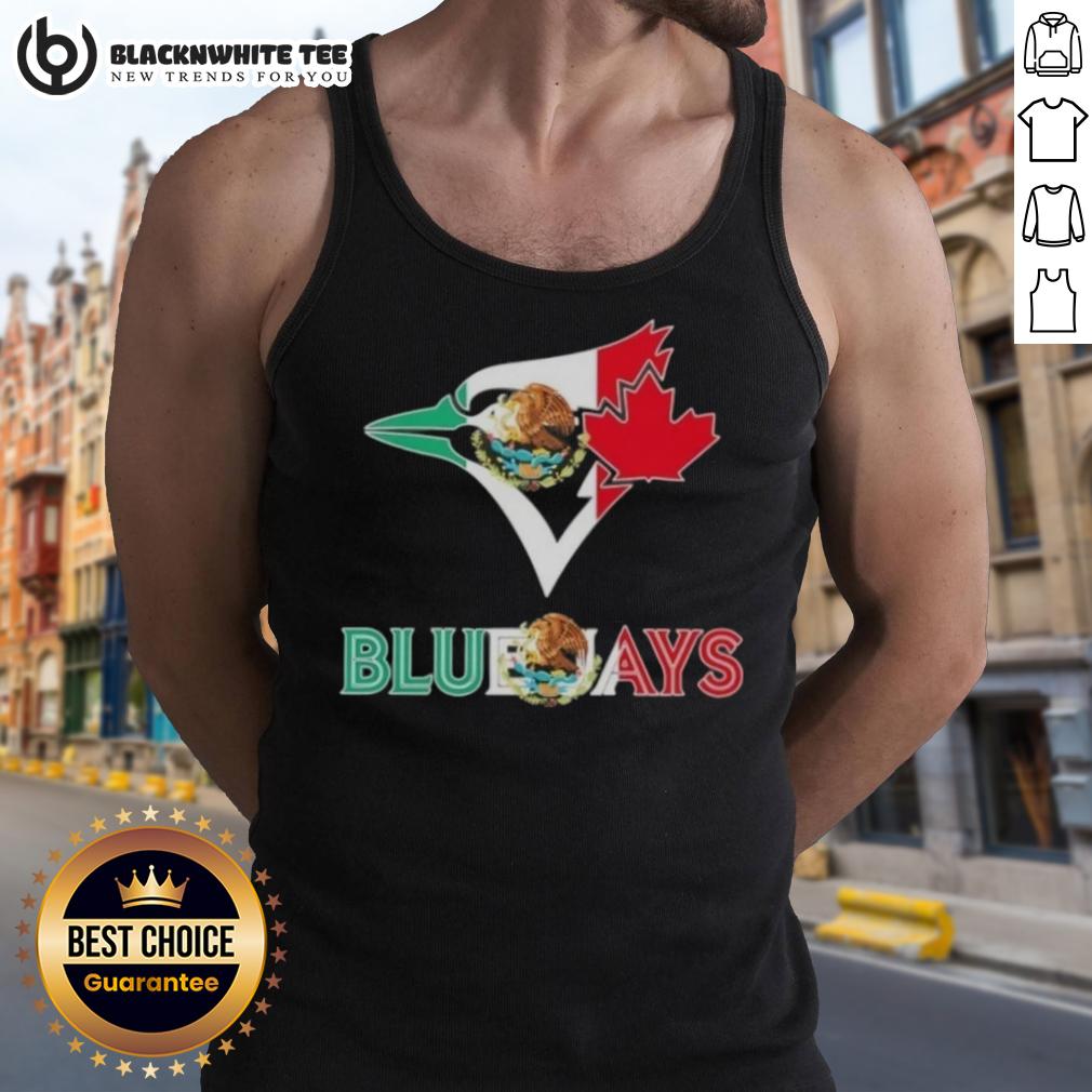 Awesome Toronto Blue Jays Baseball X Mexican Flag T-Shirt - Image 4