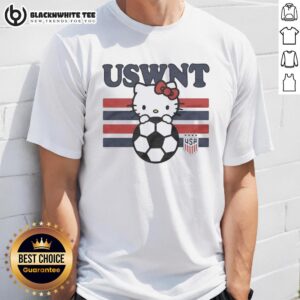 Top Hello Kitty Hugging Ball USWNT USA Soccer Team T-Shirt