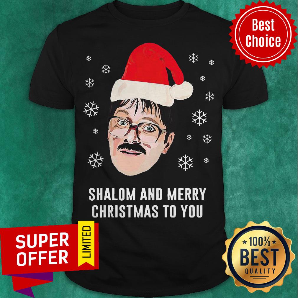 Awesome Shalom And Merry Christmas To You Christmas Shirt