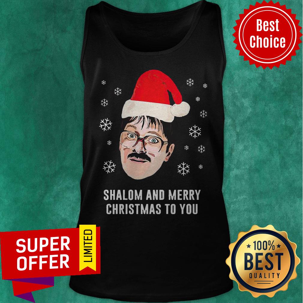 Awesome Shalom And Merry Christmas To You Christmas Shirt - Image 4