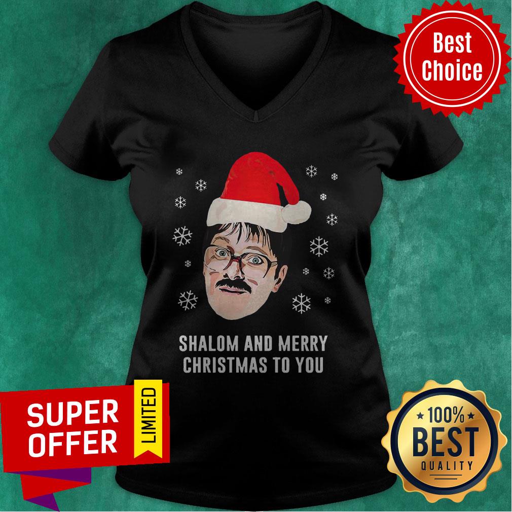 Awesome Shalom And Merry Christmas To You Christmas Shirt - Image 5