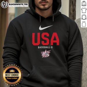 Alternative view of Hot USA Baseball Logo T-Shirt