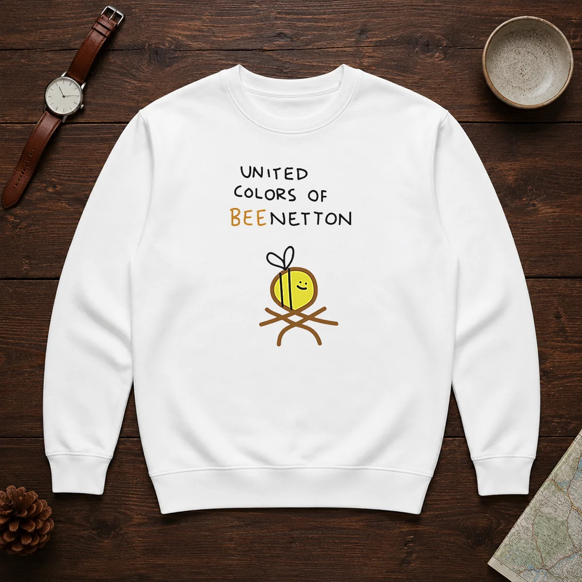 Awesome United Colors Of Bee Netton Bee Logo Shirt - Image 7