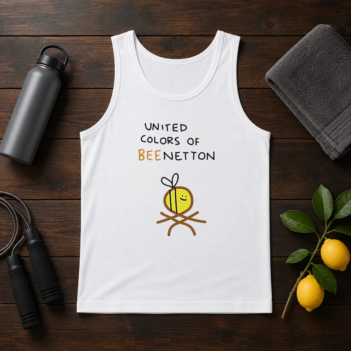 Awesome United Colors Of Bee Netton Bee Logo Shirt - Image 3