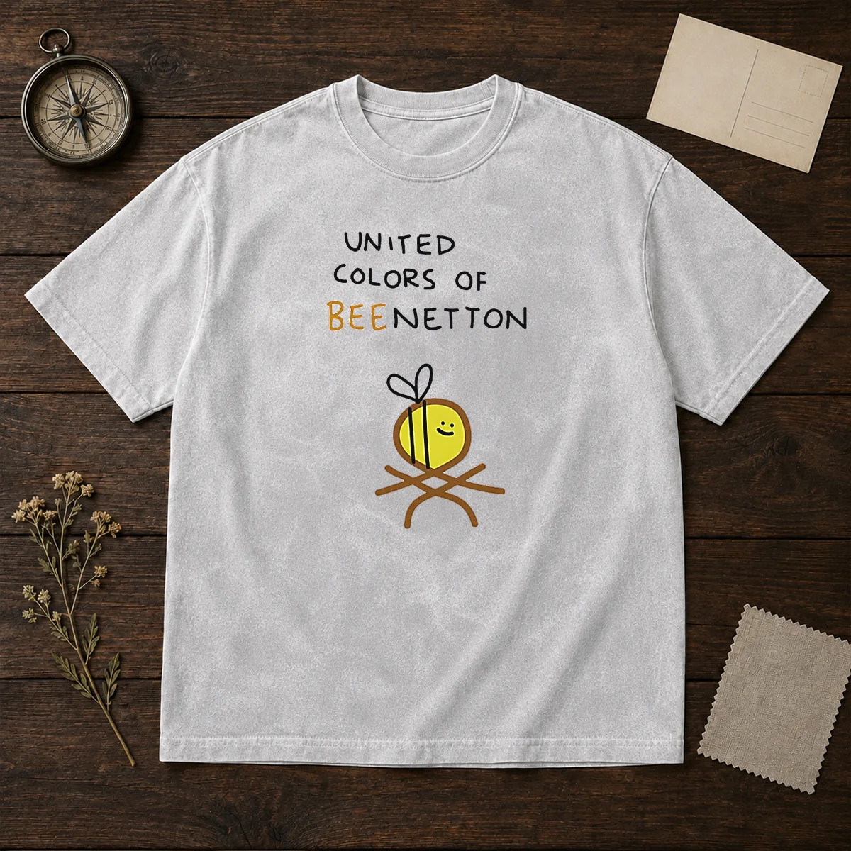 Awesome United Colors Of Bee Netton Bee Logo Shirt - Image 8