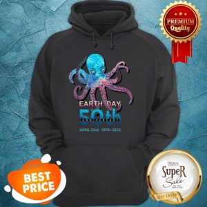 Alternative view of Octopus Silhouette Earth Day 50th Anniversary April 22nd Shirt