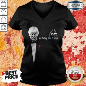 Alternative view of Official I'm Voting For Trump Weed Shirt