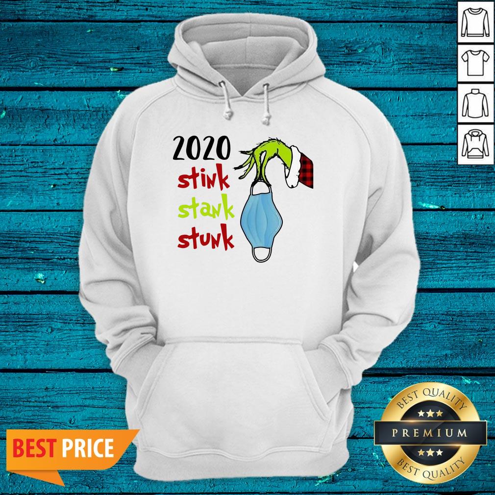Super Nice Grinch Hand 2020 Stink Stank Stunk Shirt - Image 3