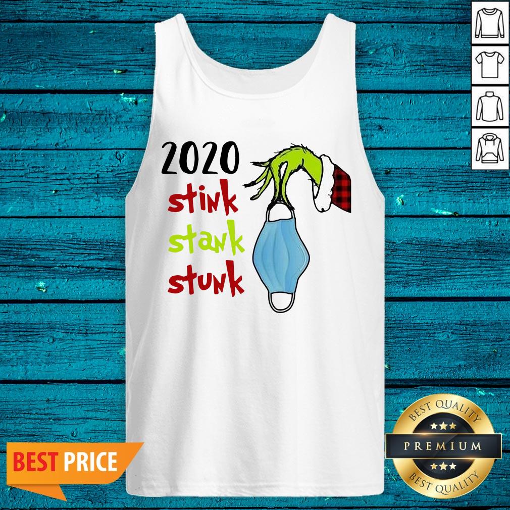 Super Nice Grinch Hand 2020 Stink Stank Stunk Shirt - Image 5