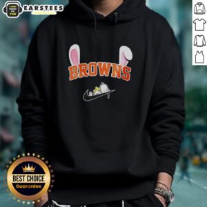 Alternative view of Awesome Cleveland Browns X Snoopy Happy Easter T-Shirt