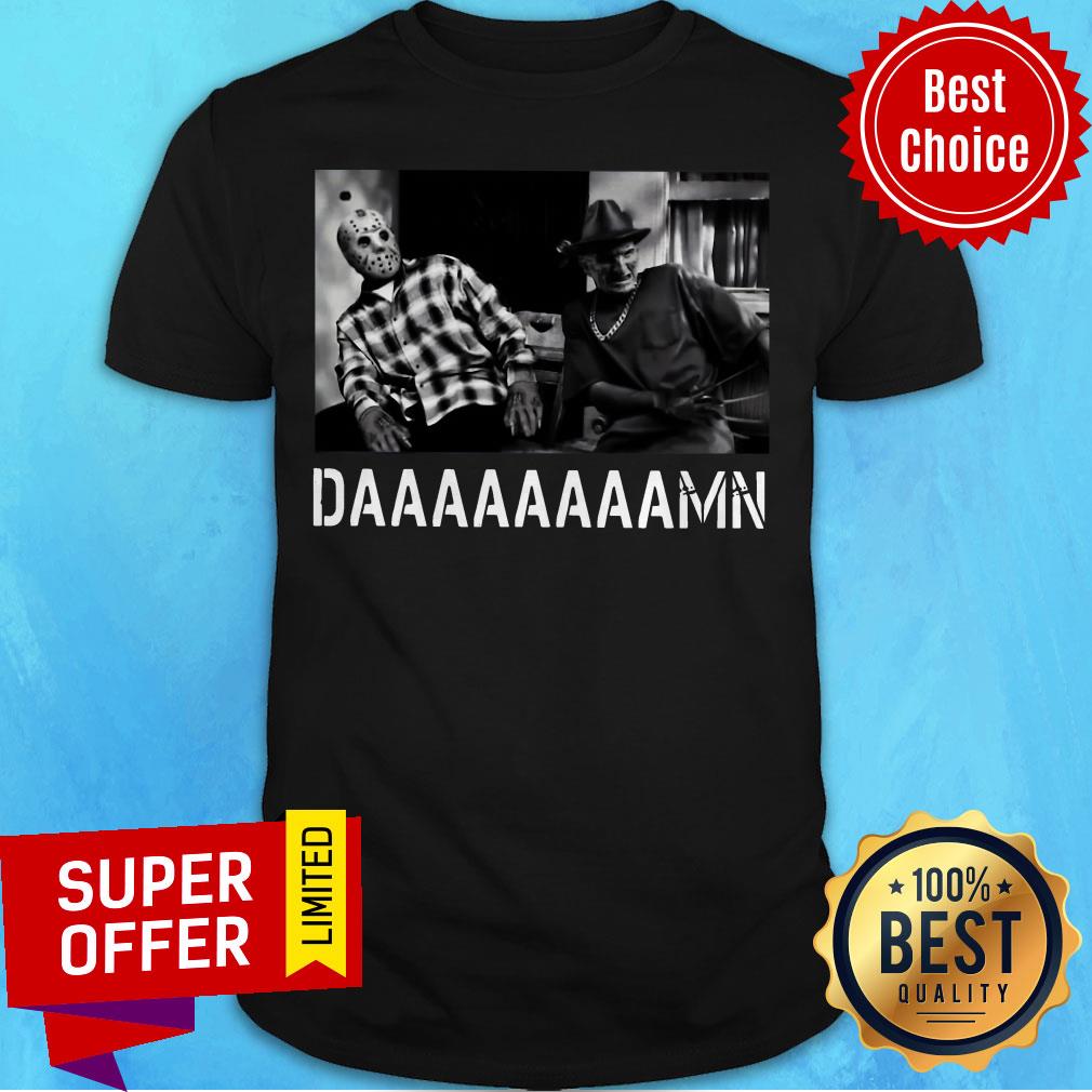 Funny Jason Voorhees And Freddy Krueger Daaaaaaaamn Shirt