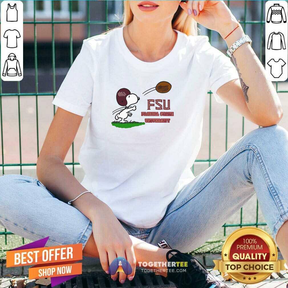 Hot Snoopy FSU Flordia State University T-Shirt - Image 2