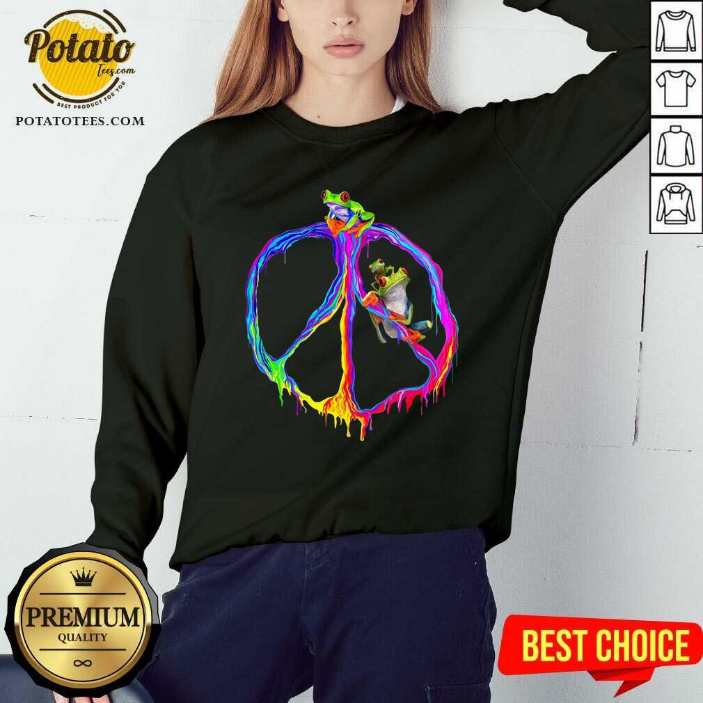 Premium Frog Peace Color Shirt - Image 4