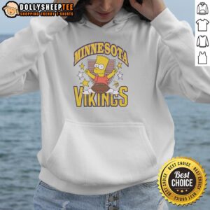 Alternative view of Hot The Simpsons Bart X Minnesota Vikings T-Shirt