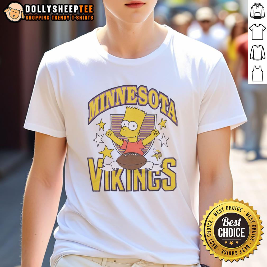 Hot The Simpsons Bart X Minnesota Vikings T-Shirt