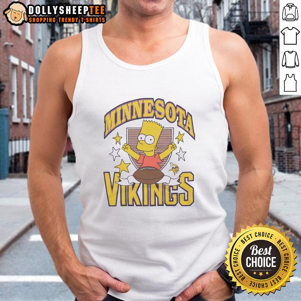 Hot The Simpsons Bart X Minnesota Vikings T-Shirt - Image 4