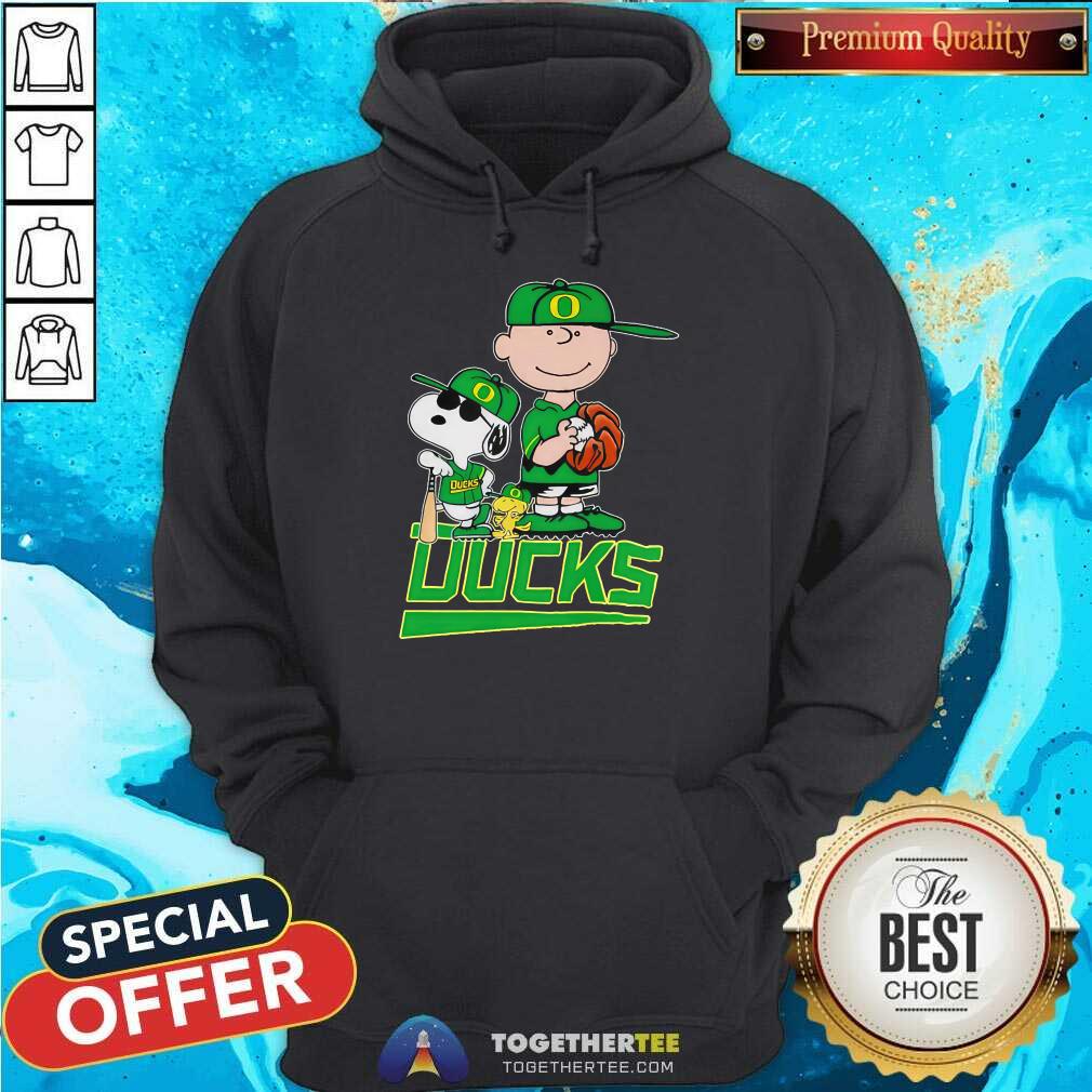 Snoopy Peanuts Movie Characters Oregon Ducks Baseball T-shirt - Image 5