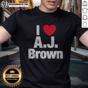 Top I Heart AJ Brown Philadelphia Eagles NFL Football Player Fan Sport Premium Shirt