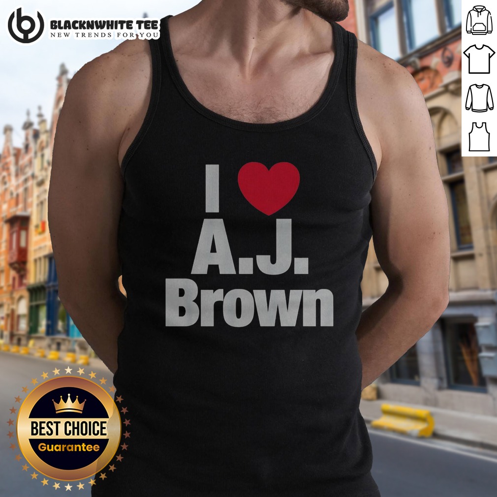Top I Heart AJ Brown Philadelphia Eagles NFL Football Player Fan Sport Premium Shirt - Image 5