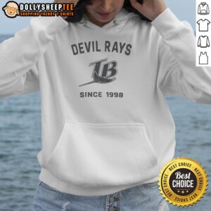 Alternative view of Nice Tampa Bay Rays Cooperstown Duster T-Shirt