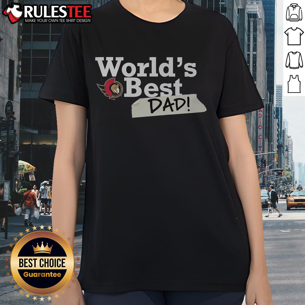 Awesome Ottawa Senators World's Best Dad T-Shirt - Image 3