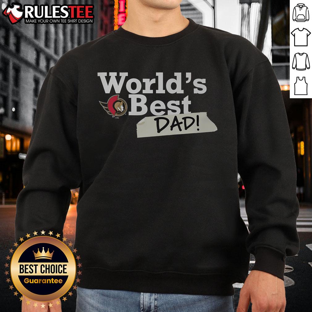 Awesome Ottawa Senators World's Best Dad T-Shirt - Image 5