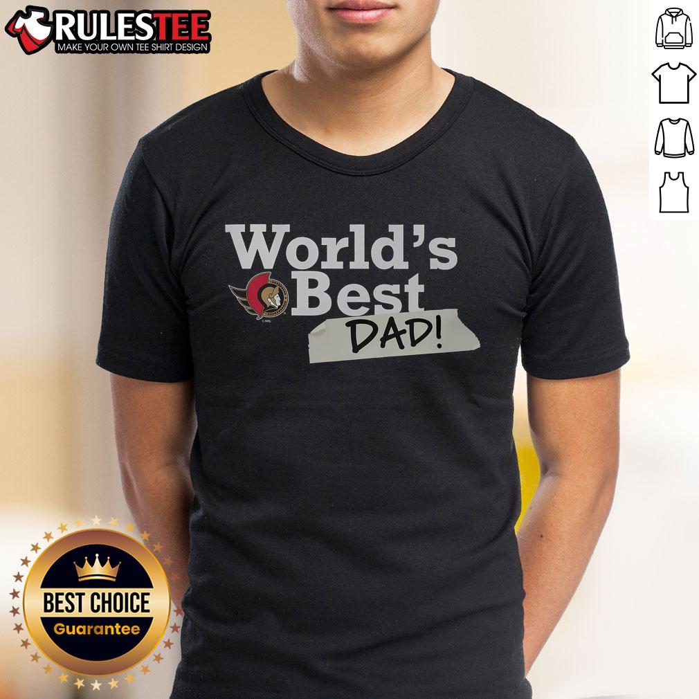 Awesome Ottawa Senators World's Best Dad T-Shirt