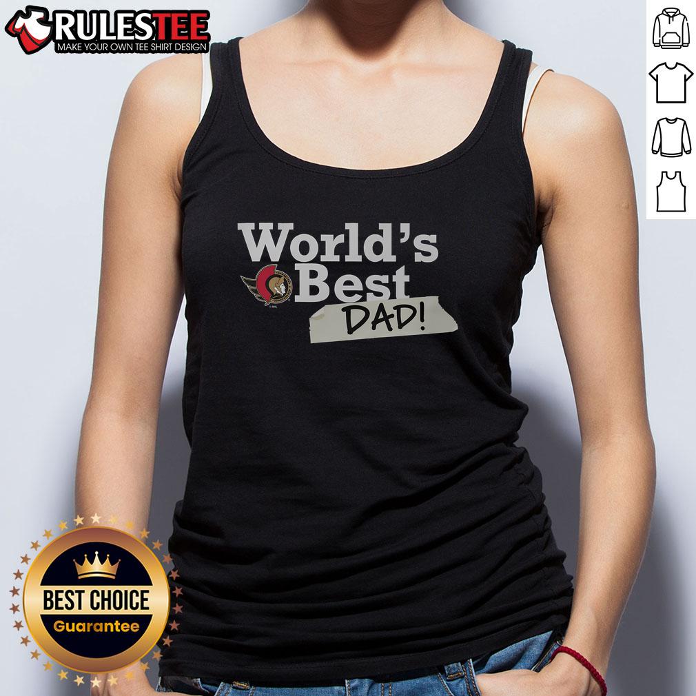 Awesome Ottawa Senators World's Best Dad T-Shirt - Image 4