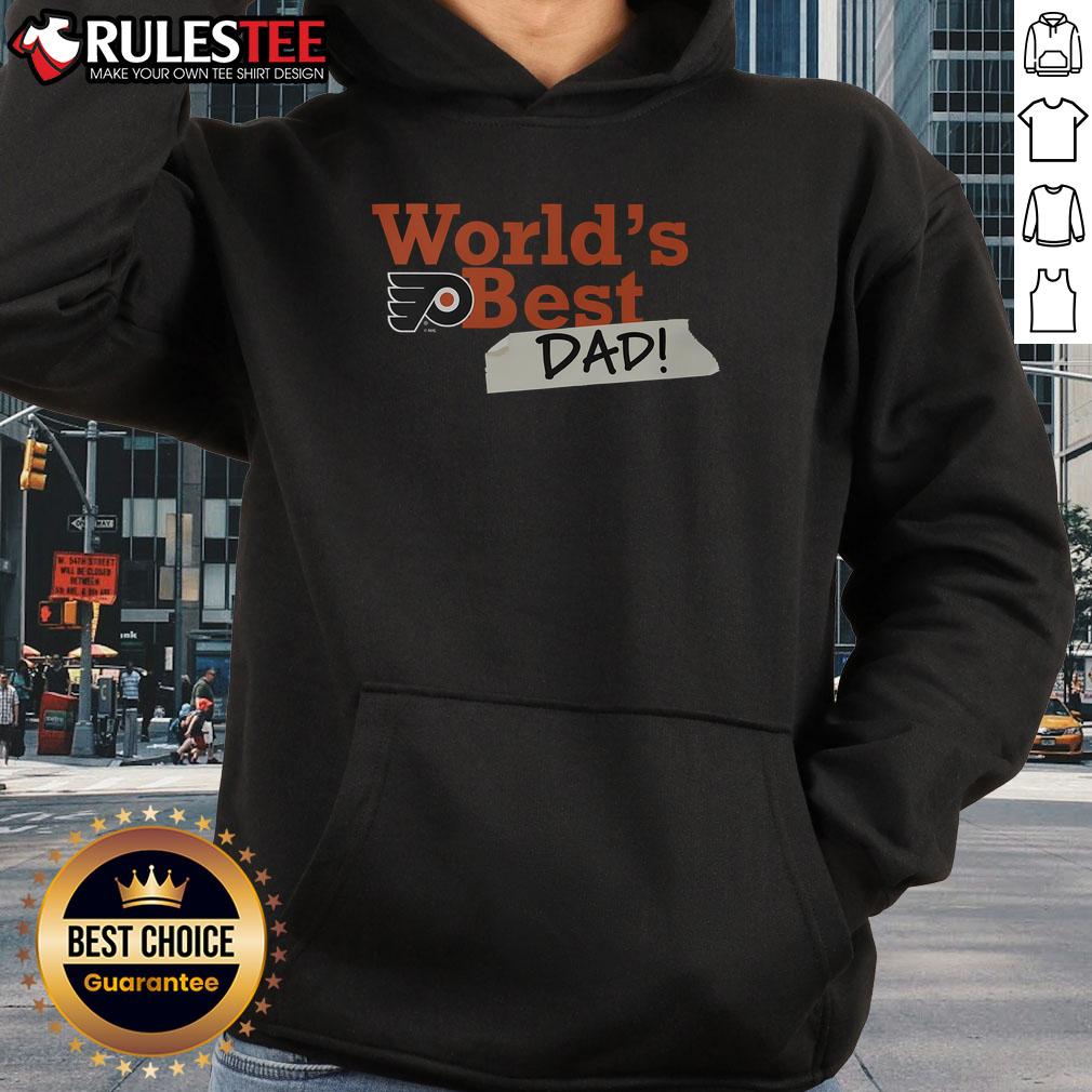Awesome Philadelphia Flyers World's Best Dad T-Shirt - Image 2