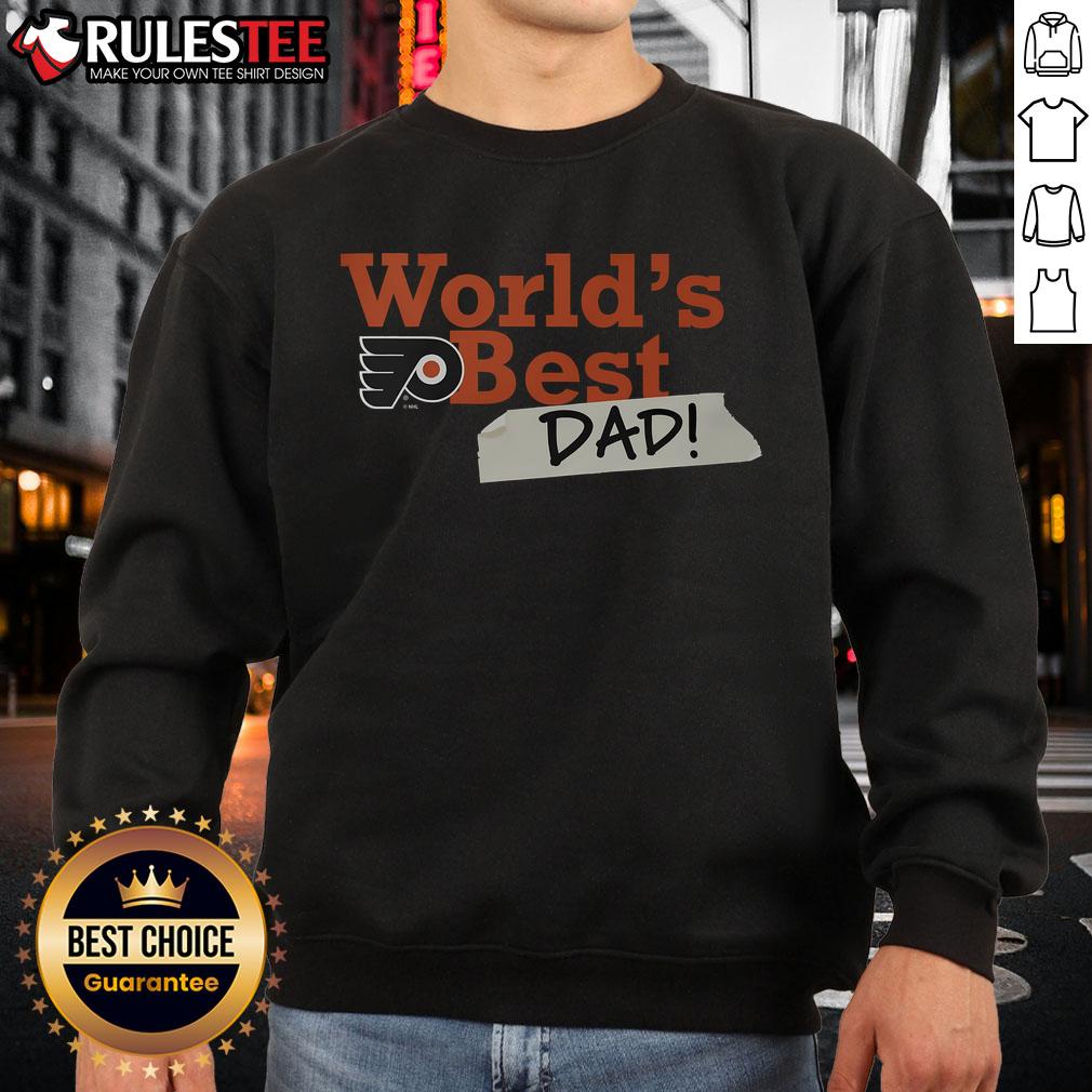Awesome Philadelphia Flyers World's Best Dad T-Shirt - Image 5