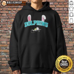 Alternative view of Official Miami Dolphins X Snoopy Happy Easter T-Shirt