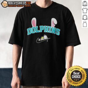 Official Miami Dolphins X Snoopy Happy Easter T-Shirt