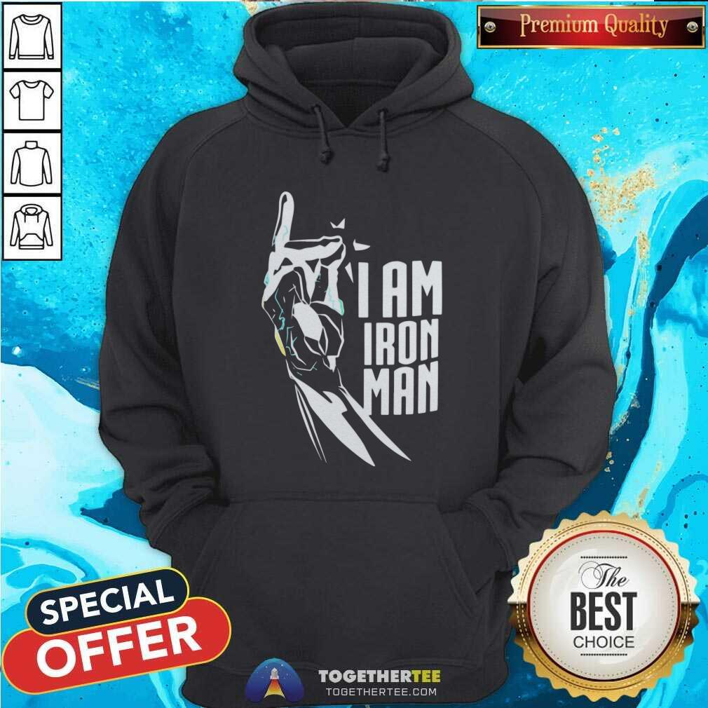 Grateful I Am Iron Man Gauntlet Shirt - Image 5