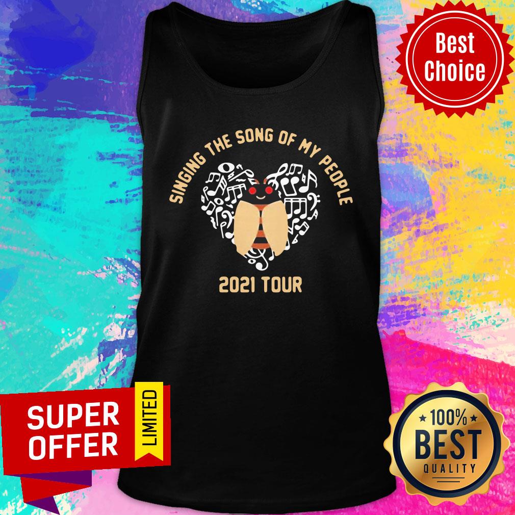 Top Cicada Singing The Song Of My People 2021 Tour Shirt - Image 3
