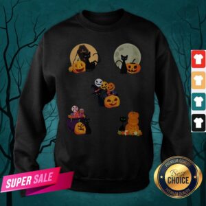 Alternative view of Happy Halloween Cat Pack Pumpkins Shirt