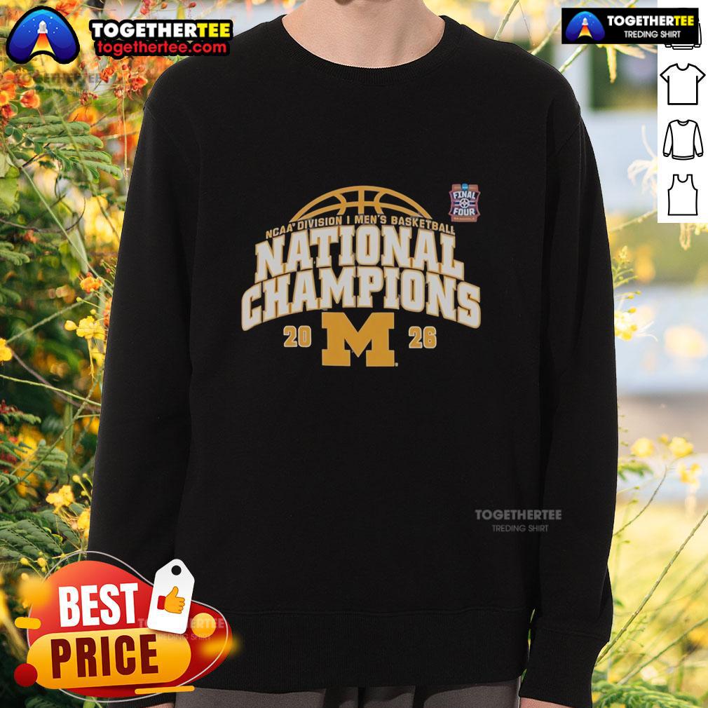Nice Michigan Wolverines NCAA Division I Men's Basketball National Champions Final Four Vintage T-Shirt - Image 5