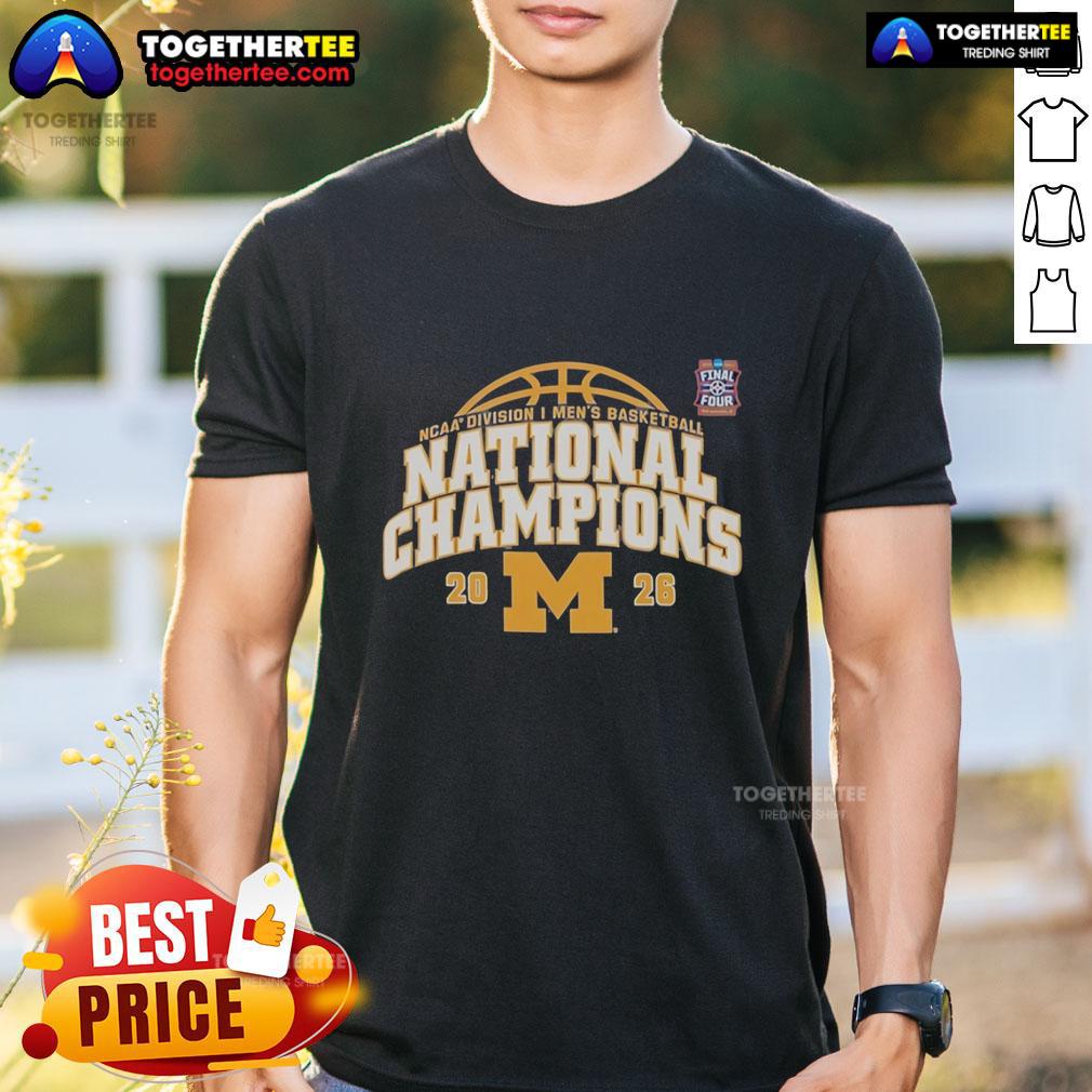 Nice Michigan Wolverines NCAA Division I Men's Basketball National Champions Final Four Vintage T-Shirt