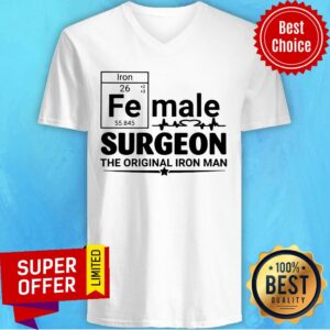 Alternative view of Fe Male Anesthesiologist The Original Iron Man Shirt