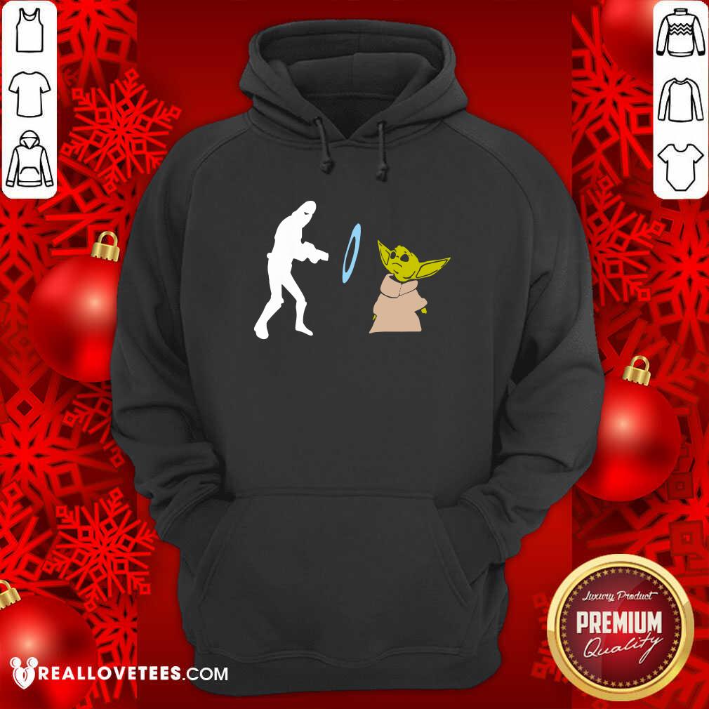 Love Star Wars Mandalorian Baby Yoda Grogu stunned Shirt - Image 4