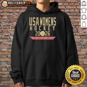 Alternative view of Awesome USA Womens Hockey 2026 Miland Cortina Italy Shirt