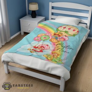 Alternative view of Good Strawberry Shortcake Cartoon With Friends Blanket – Customize Blanket