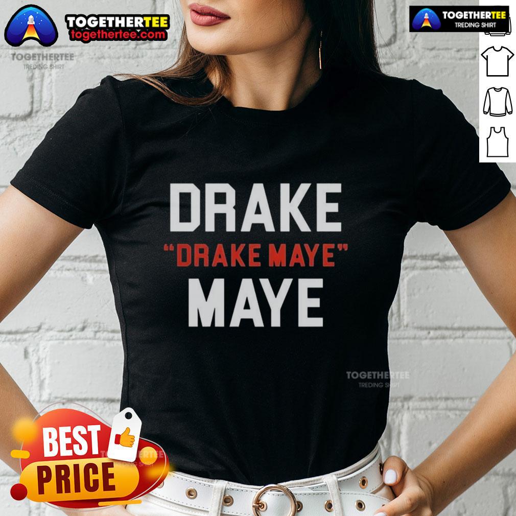 Happy Drake Maye New England Patriots Football Drake Drake Maye Maye Letter T-Shirt - Image 3