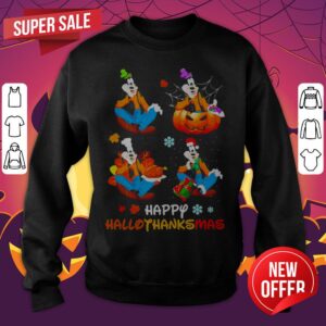 Alternative view of Great Goofy Happy Hallothanksmas Shirt