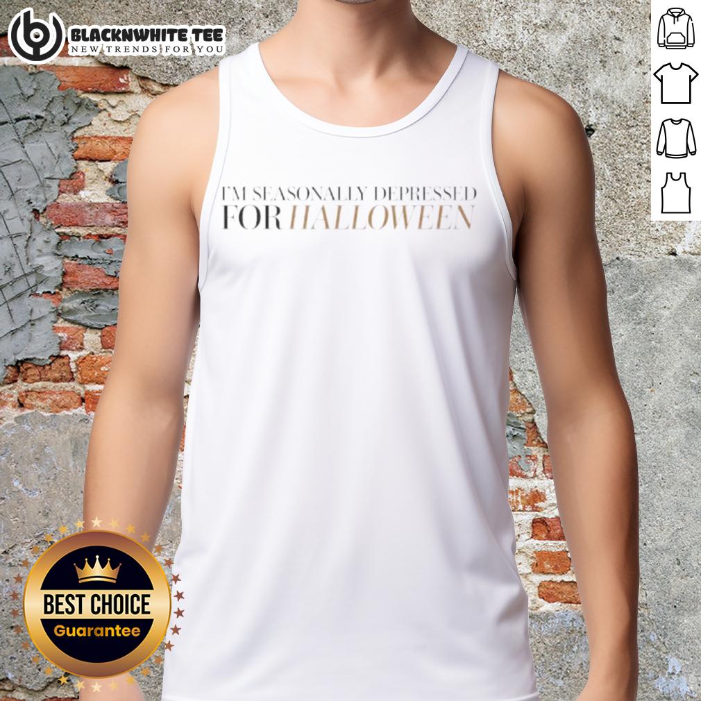 Official I'm Seasonally Depressed For Halloween T-Shirt - Image 4
